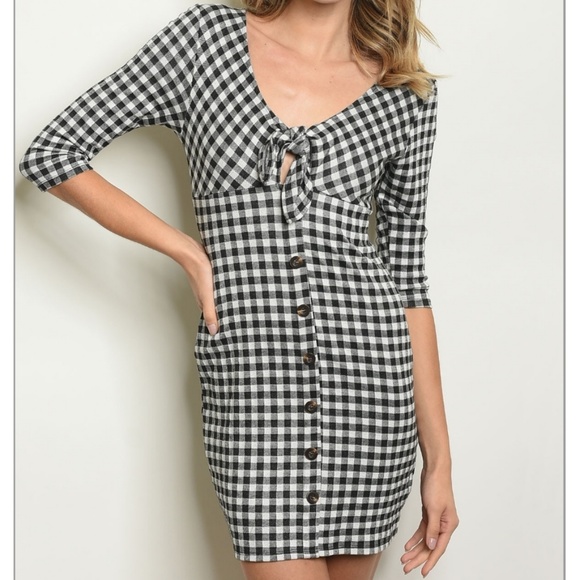 black and white checkered outfits